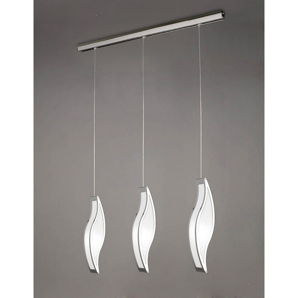 Sintesys 3 Light Bar Pendant Light - Polished Chrome