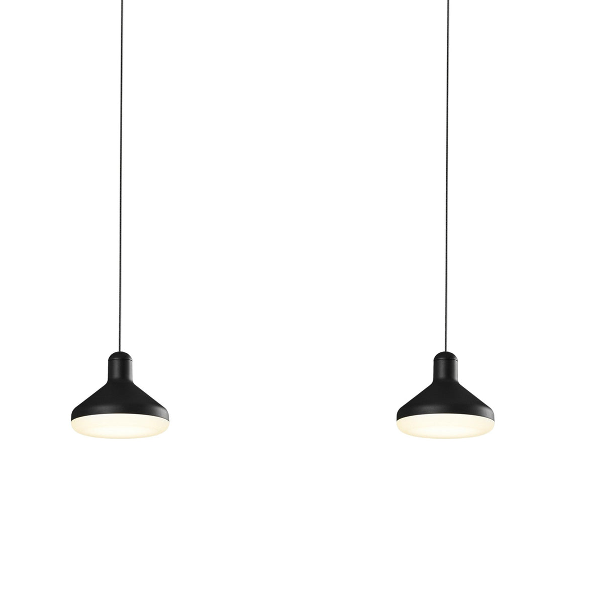 Sirio 3 Light LED Bar Pendant Light 24W 3000K - Black