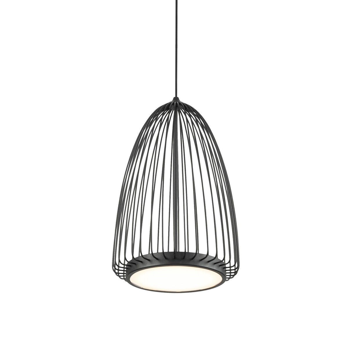 Smart 22cm LED Pendant Light 20W 3000K - Sand Black