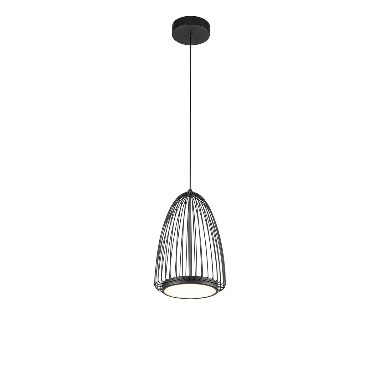Smart 22cm LED Pendant Light 20W 3000K - Sand Black