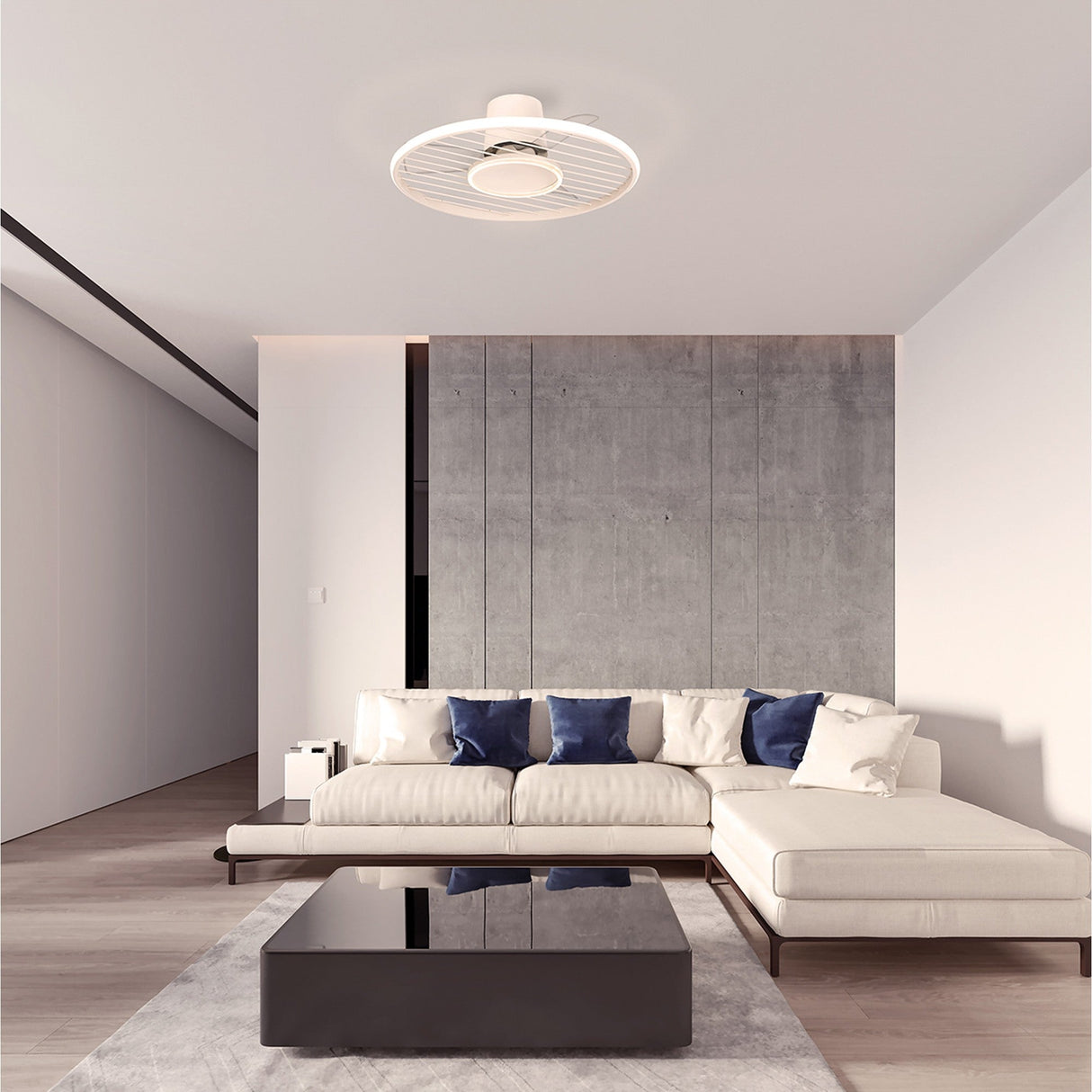 Soho CCT Dimmable LED Ceiling Fan Light With Remote & APP Control - White