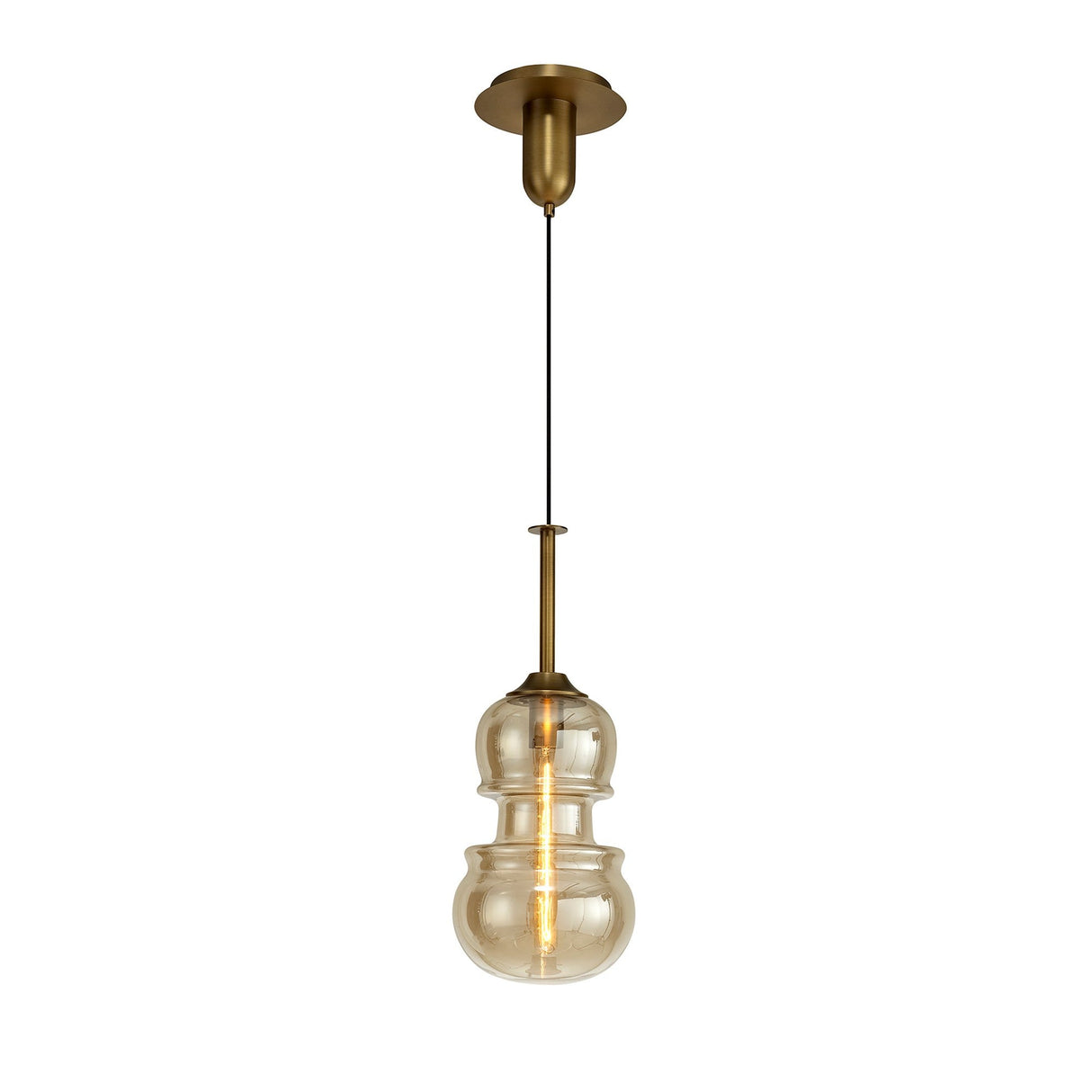 Sonata 22cm 1 Light Pendant Light - Bronze