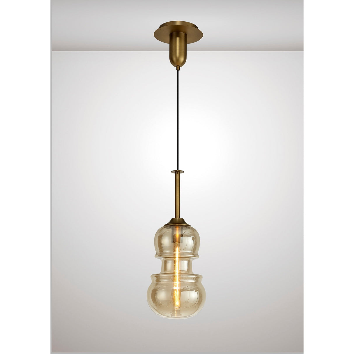 Sonata 22cm 1 Light Pendant Light - Bronze