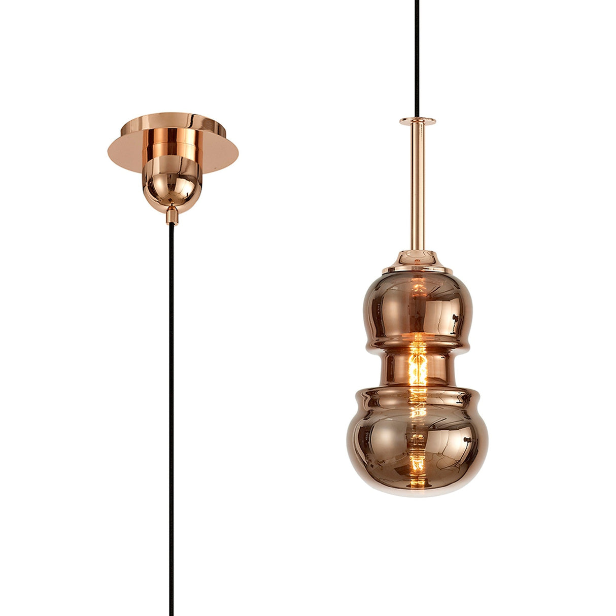 Sonata 15cm 1 Light Pendant Light - Copper