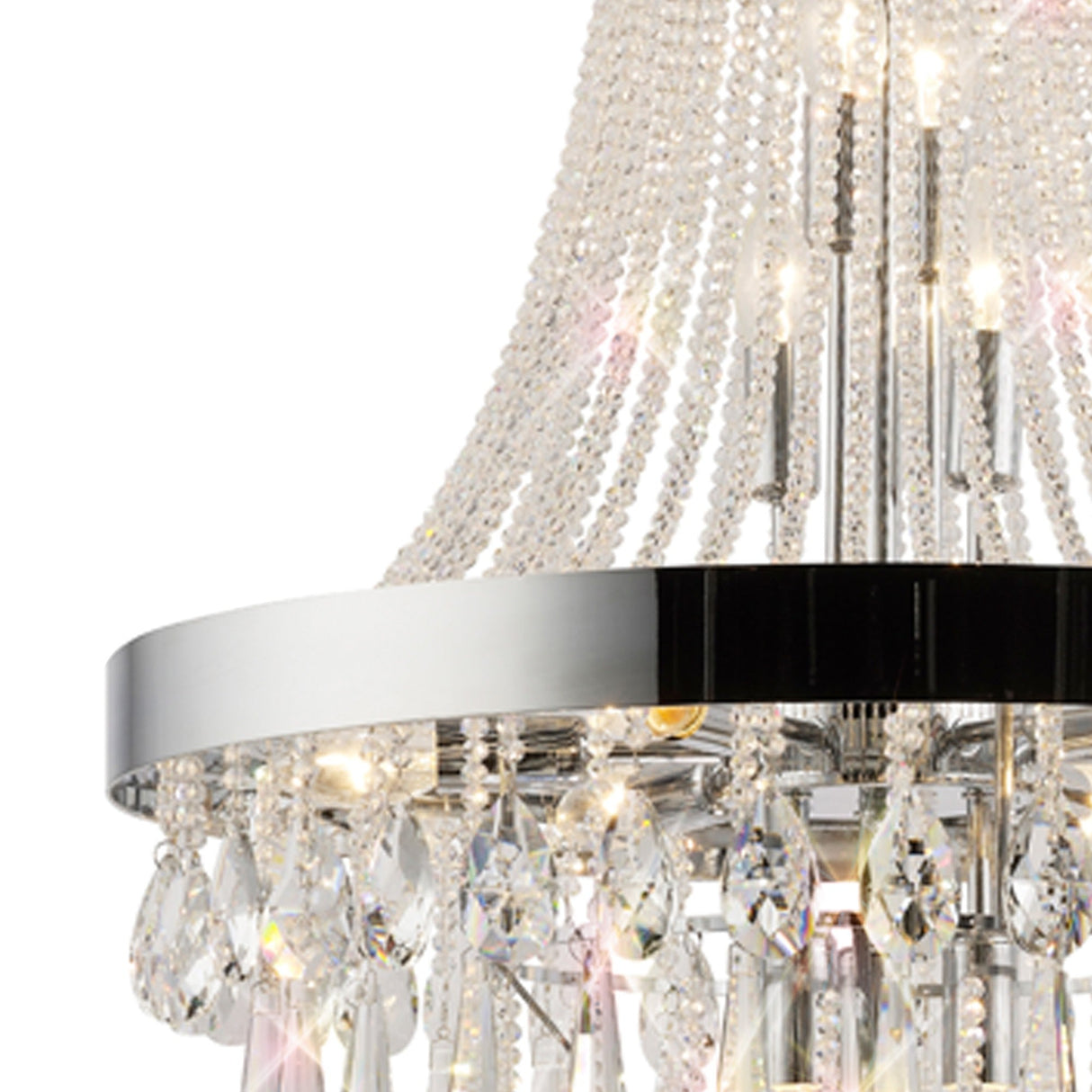 Sophia 60cm 13 Light Crystal Chandelier - Polished Chrome