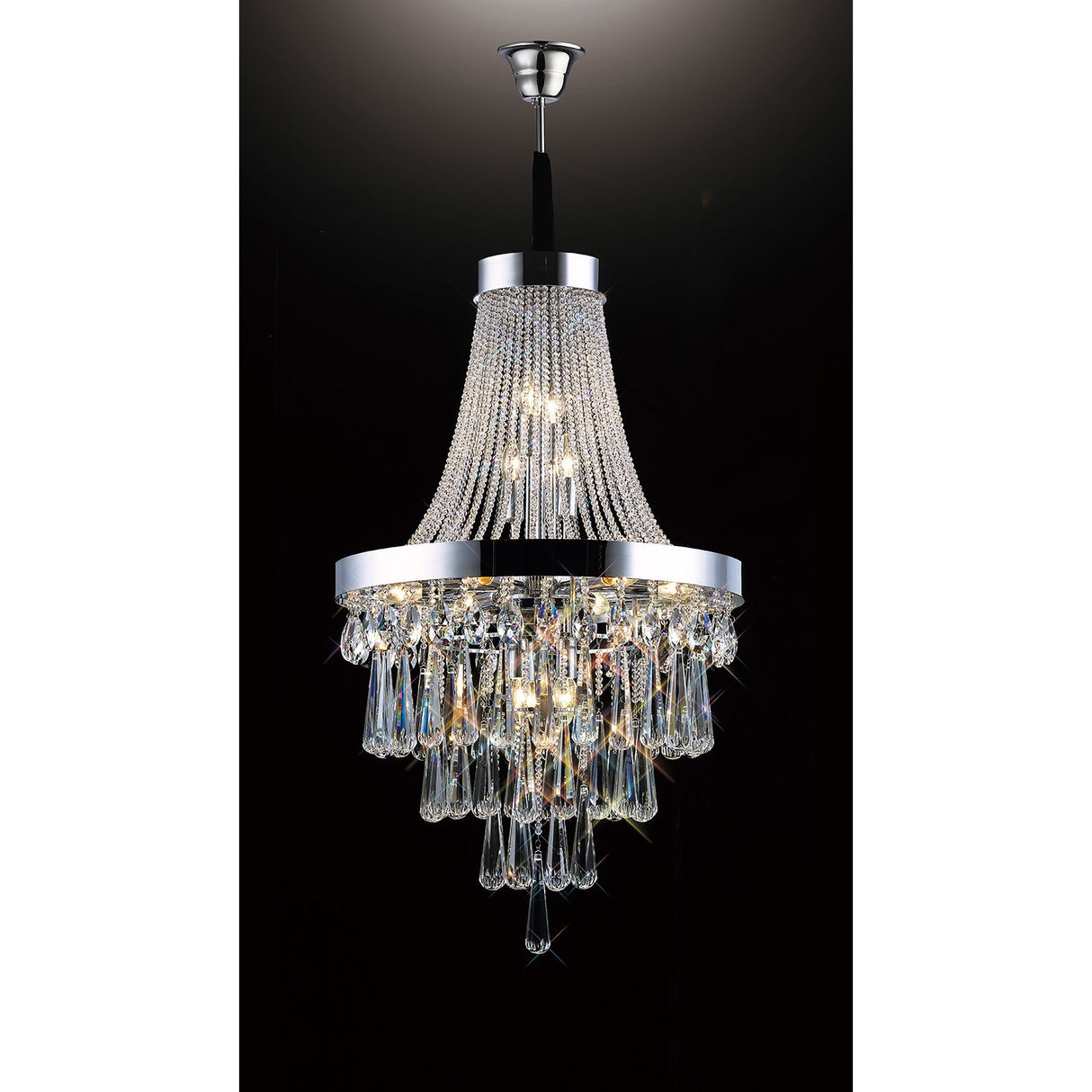 Sophia 60cm 13 Light Crystal Chandelier - Polished Chrome