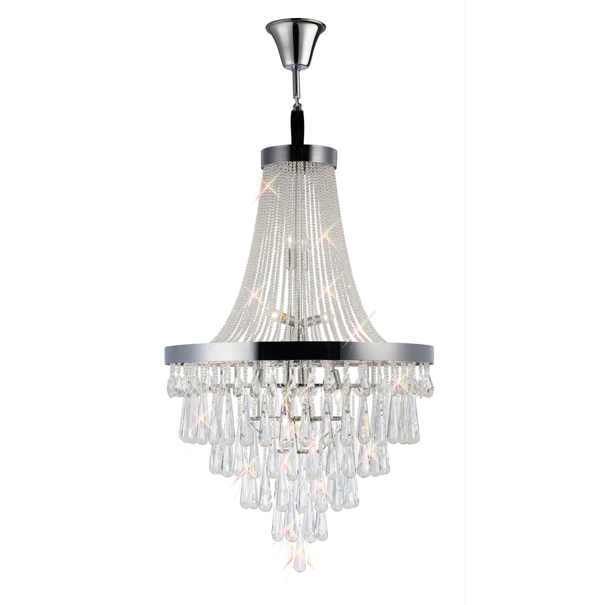 Sophia 81cm 17 Light Crystal Chandelier - Polished Chrome