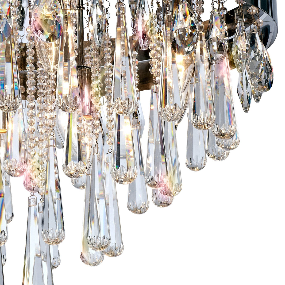Sophia 8 Light Crystal Flush Ceiling Light – Polished Chrome
