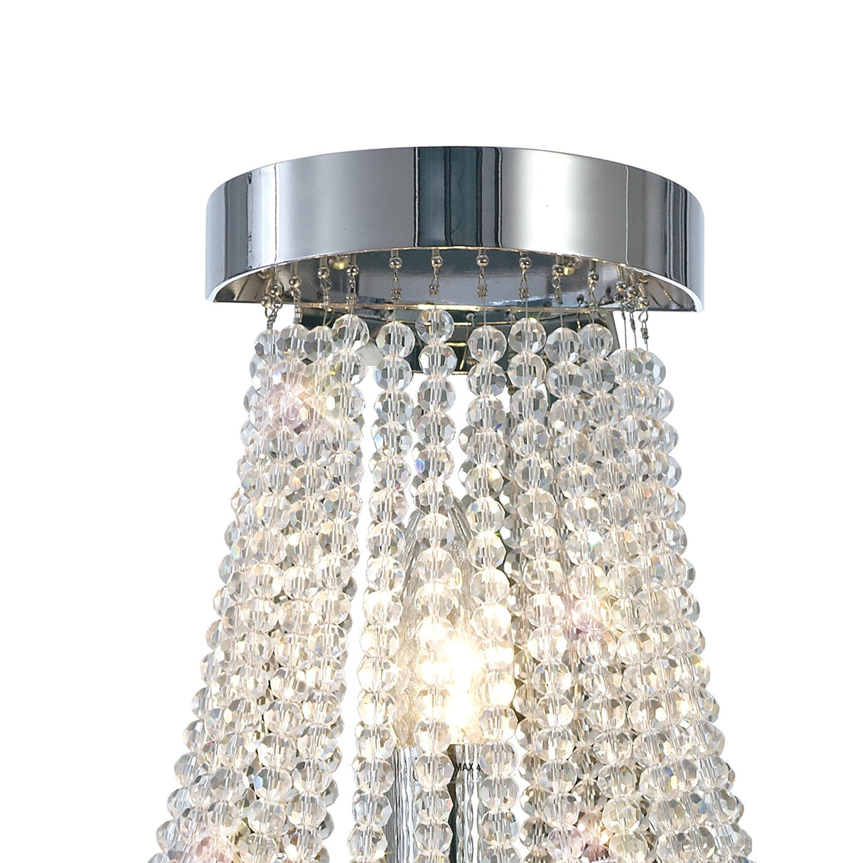 Sophia 3 Light Crystal Wall Light - Polished Chrome