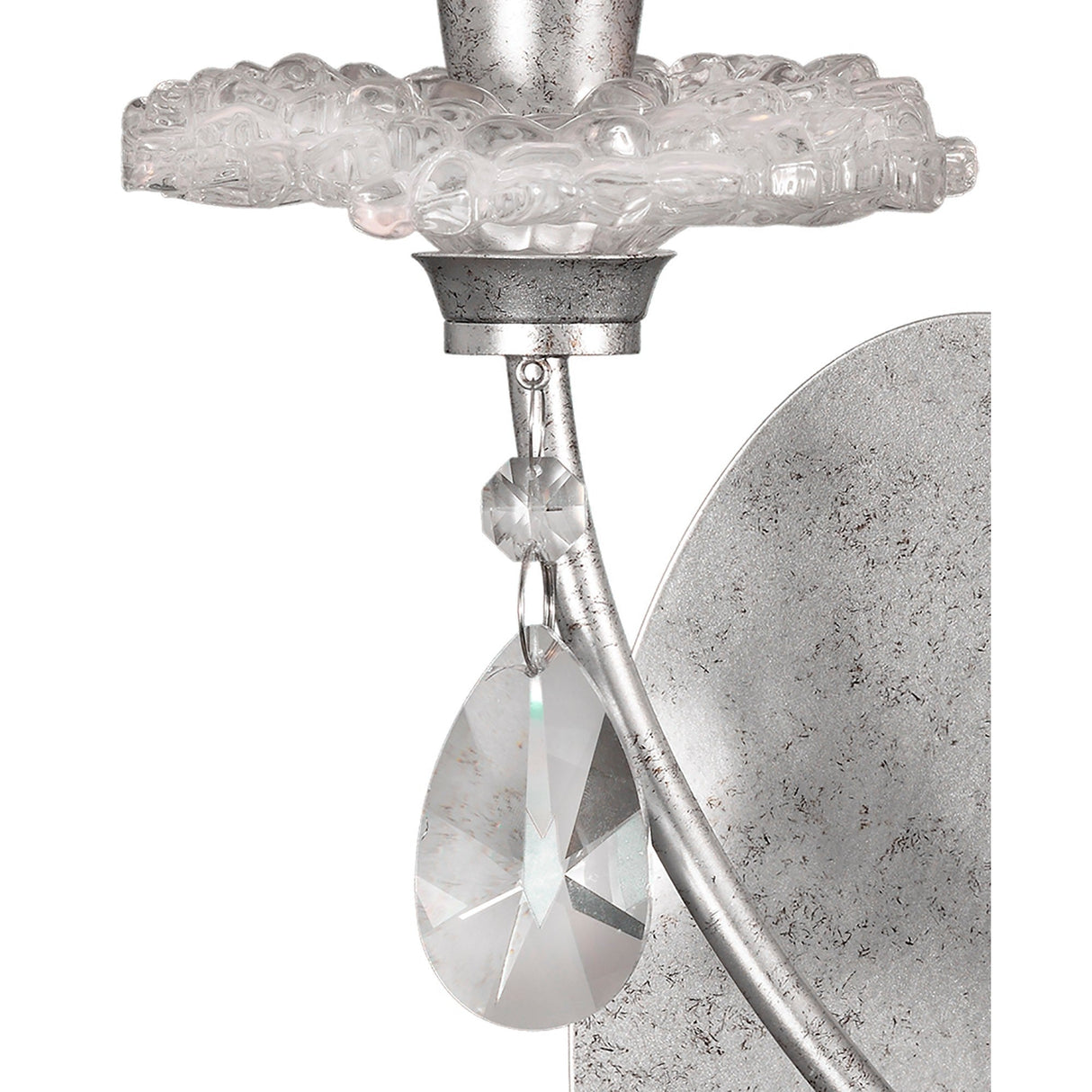 Sophie 2 Light Wall Light - Silver With White Shades