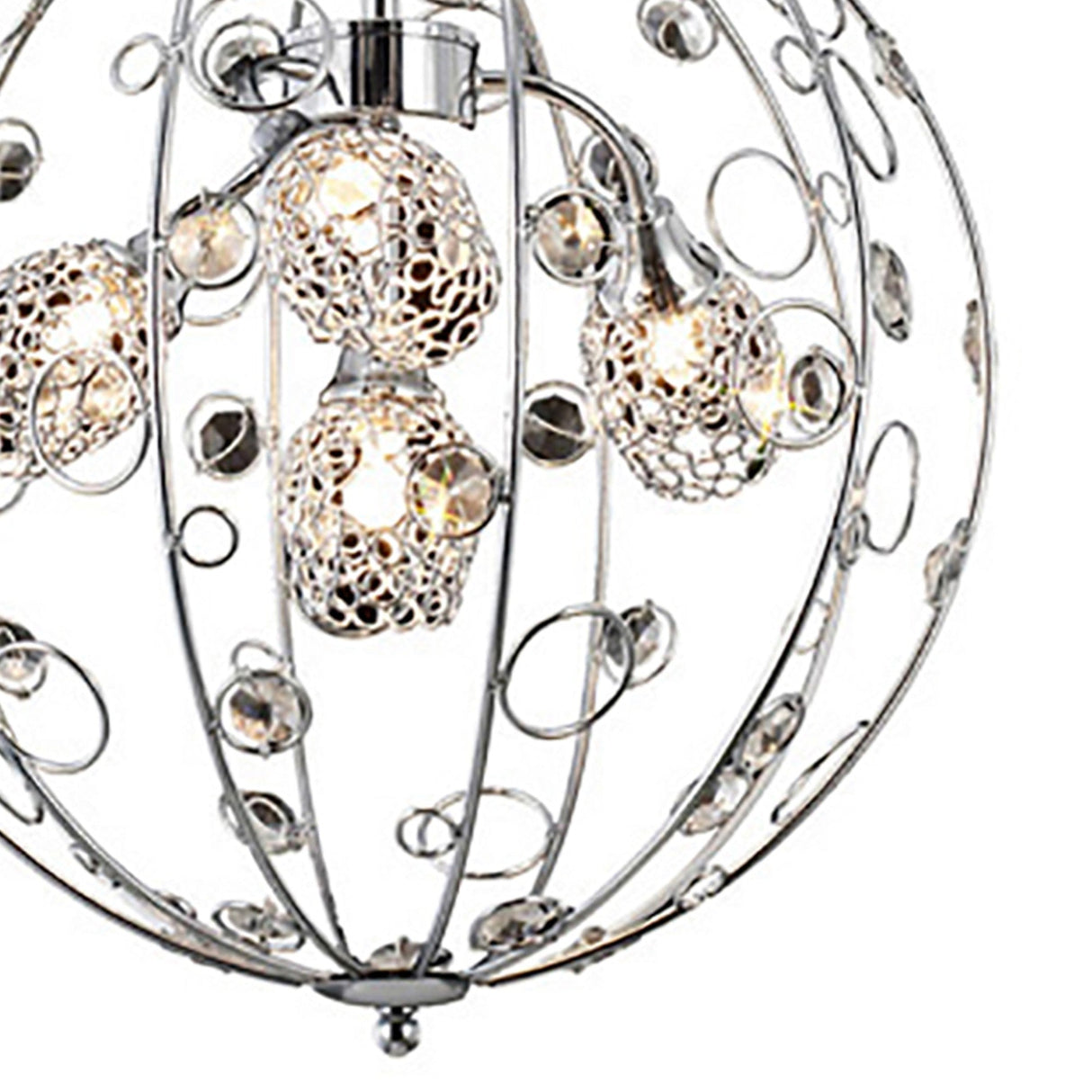 Sorrento 3 Light Crystal Pendant Light – Polished Chrome