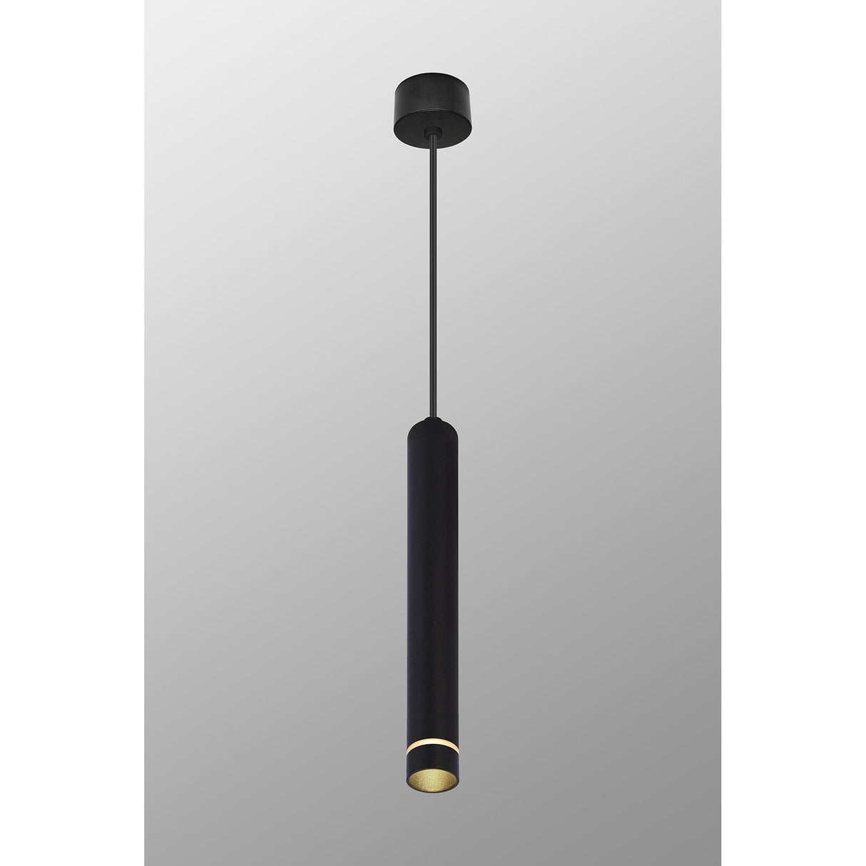 Split 6.5cm 1 Light Pendant Light - Black