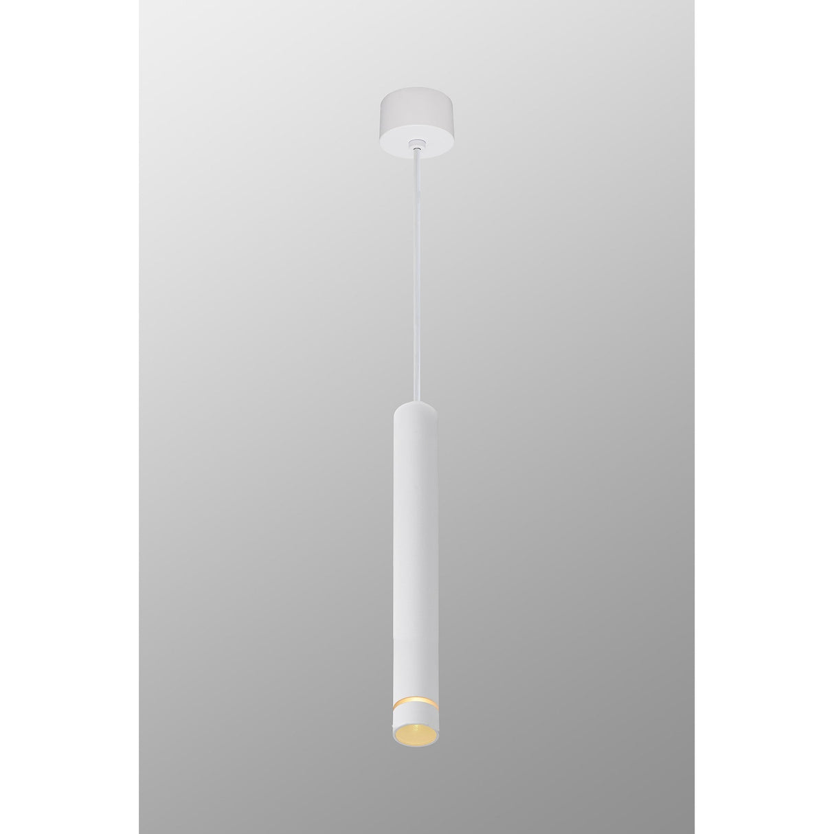 Split 6.5cm 1 Light Pendant Light - White