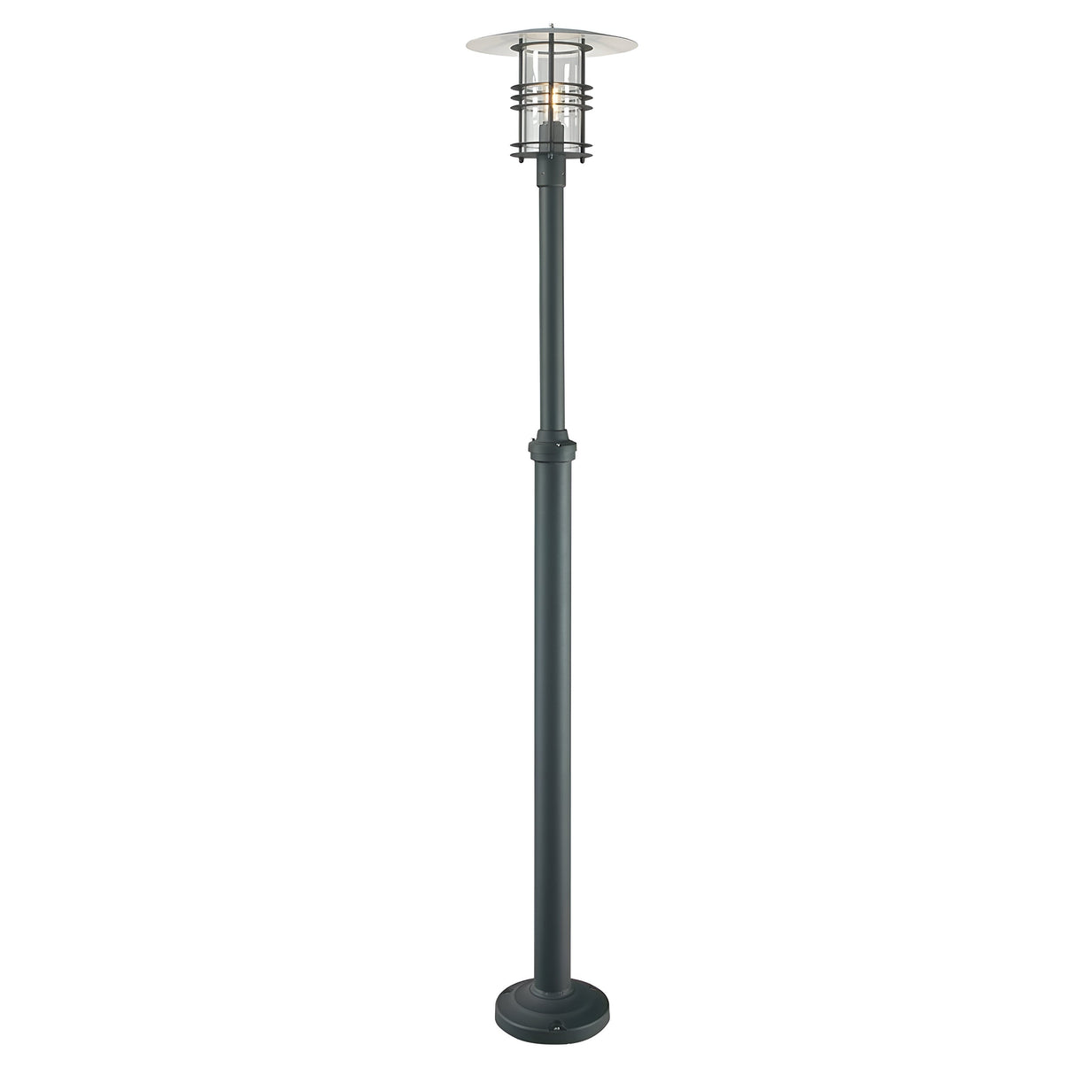 Stockholm 1 Light Grande Lamp Post - Black
