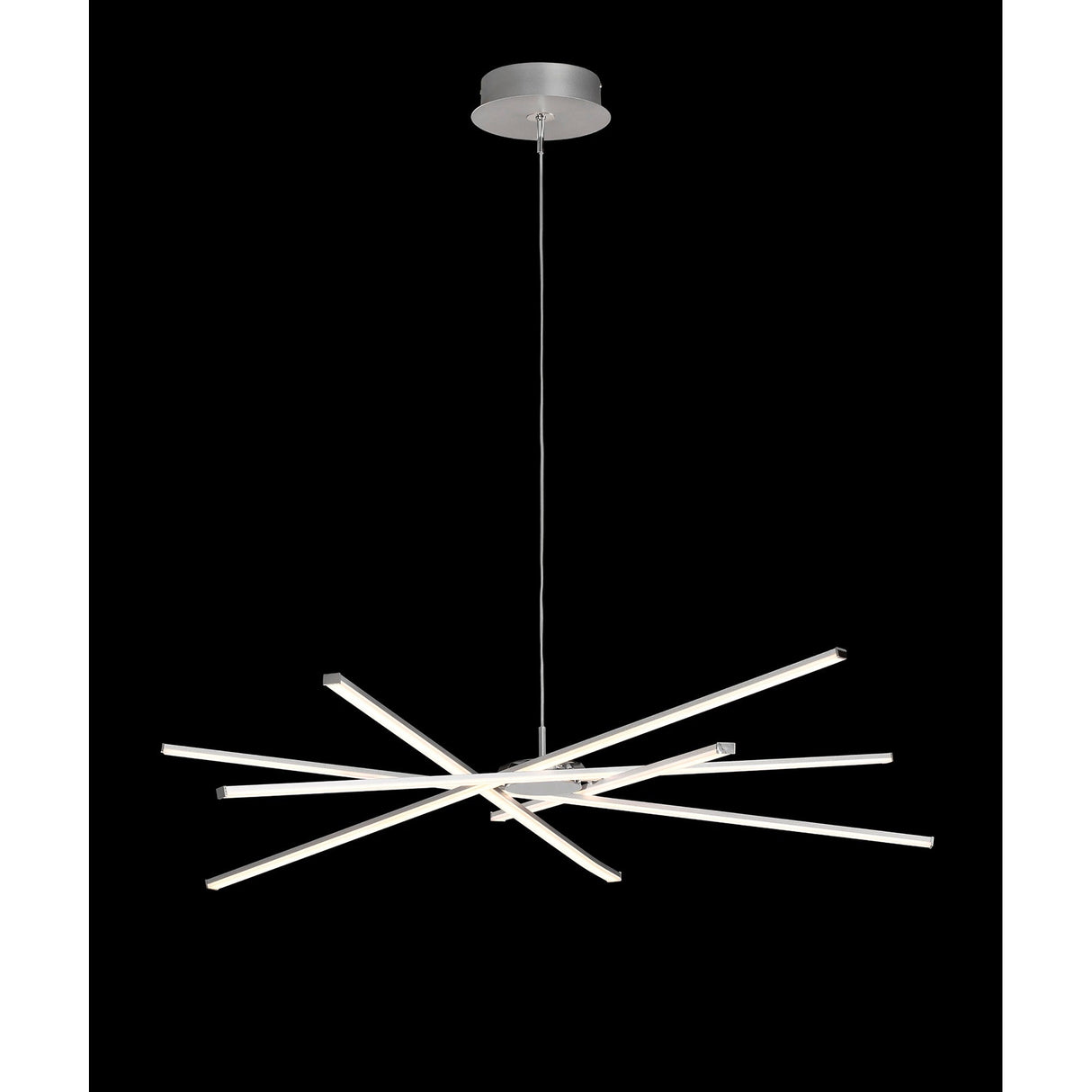 Star 103.3cm Dimmable LED Chandelier 60W 3000K - Chrome