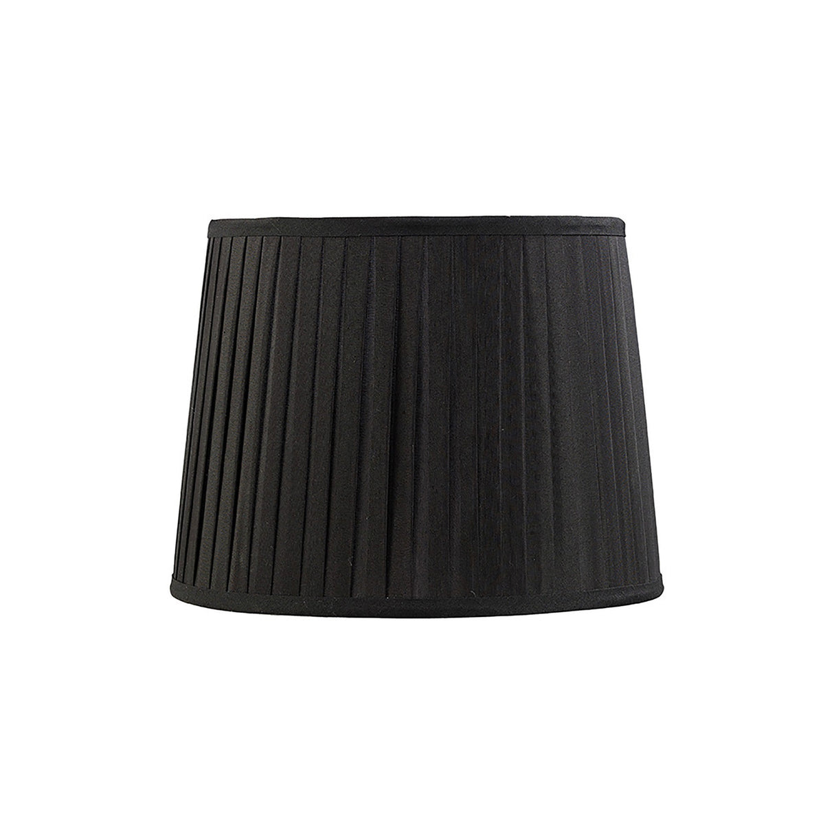 Stella Round Lampshade - Black, 25/30cm x 22.5cm