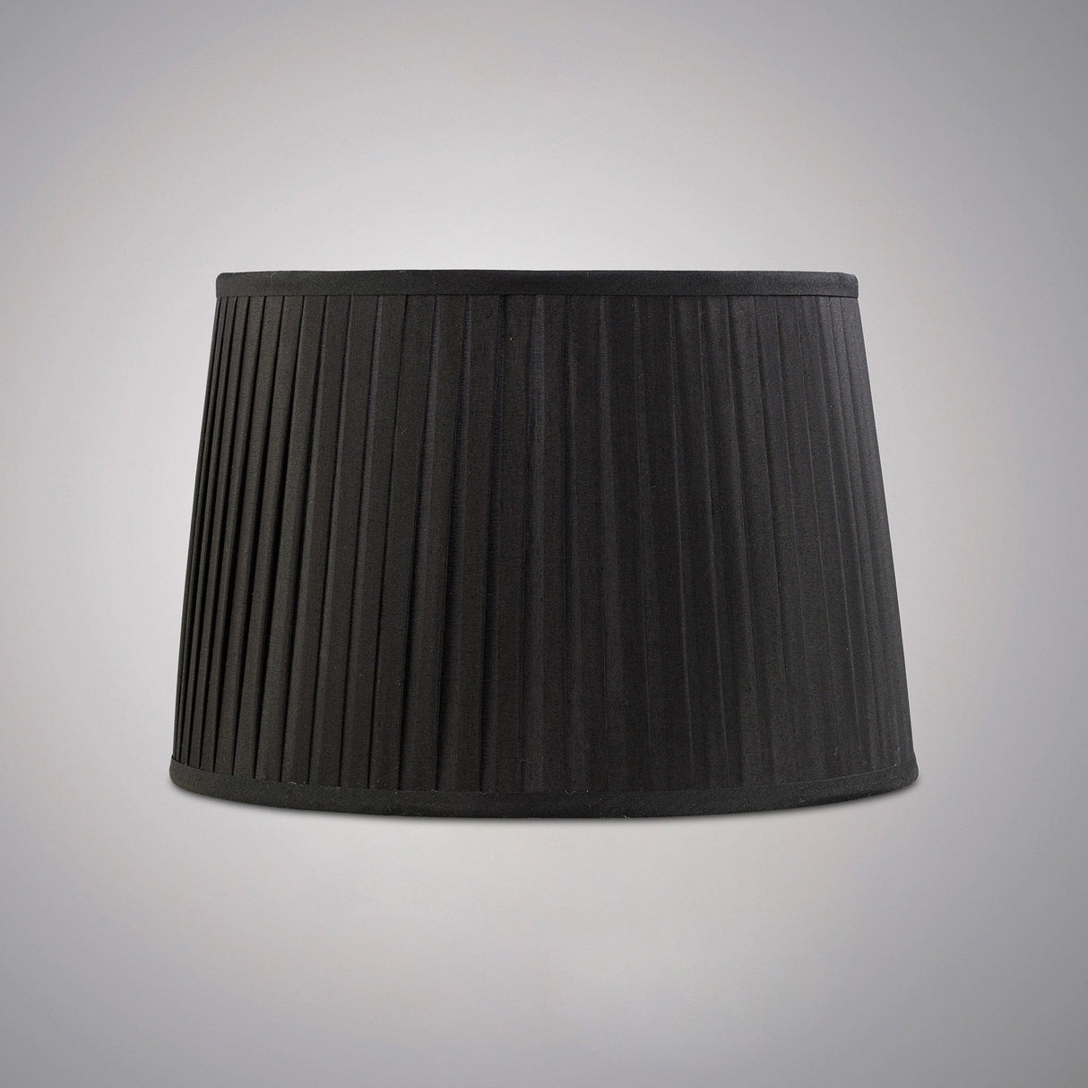 Stella Round Lampshade - Black, 30/35cm x 25cm