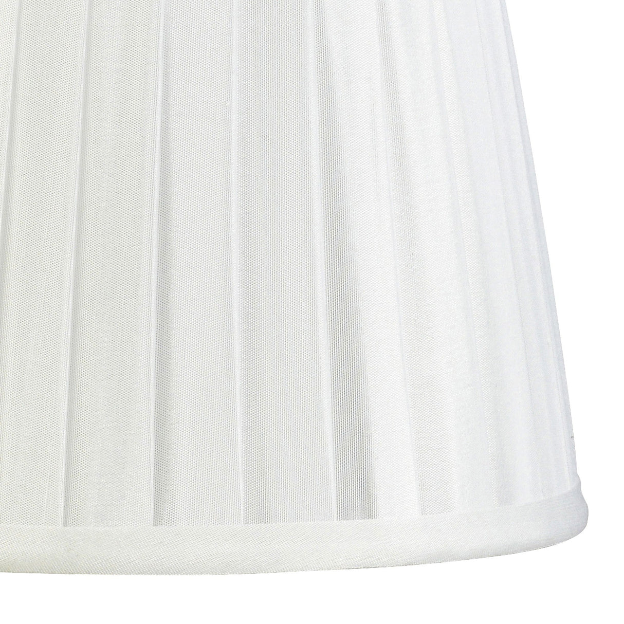 Stella Round Lampshade - White, 15/20cm x 16.3cm