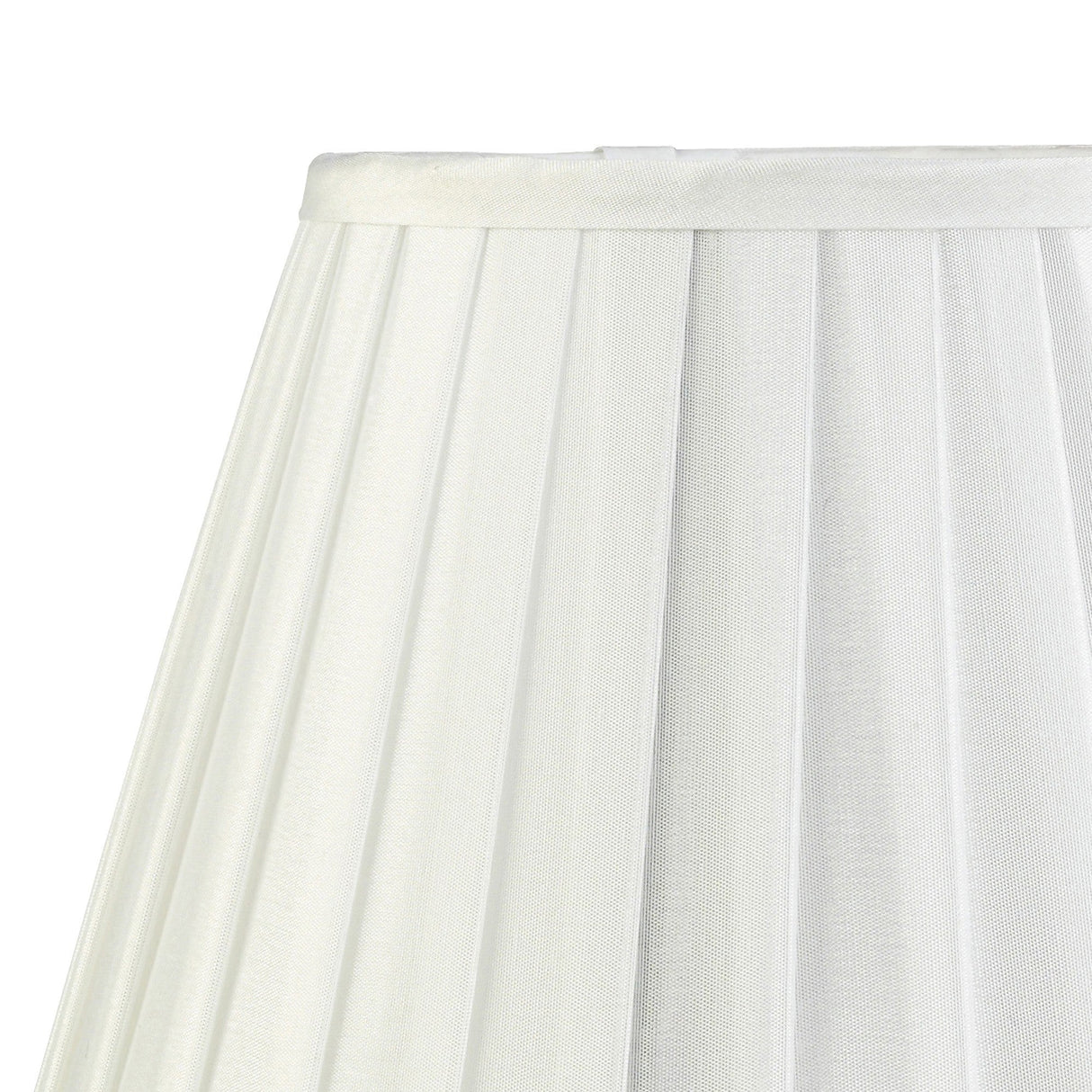 Stella Round Lampshade - White, 15/25cm x 18.8cm
