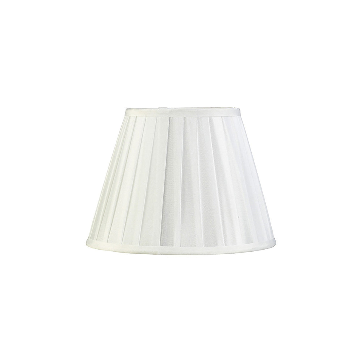 Stella Round Lampshade - White, 15/25cm x 18.8cm
