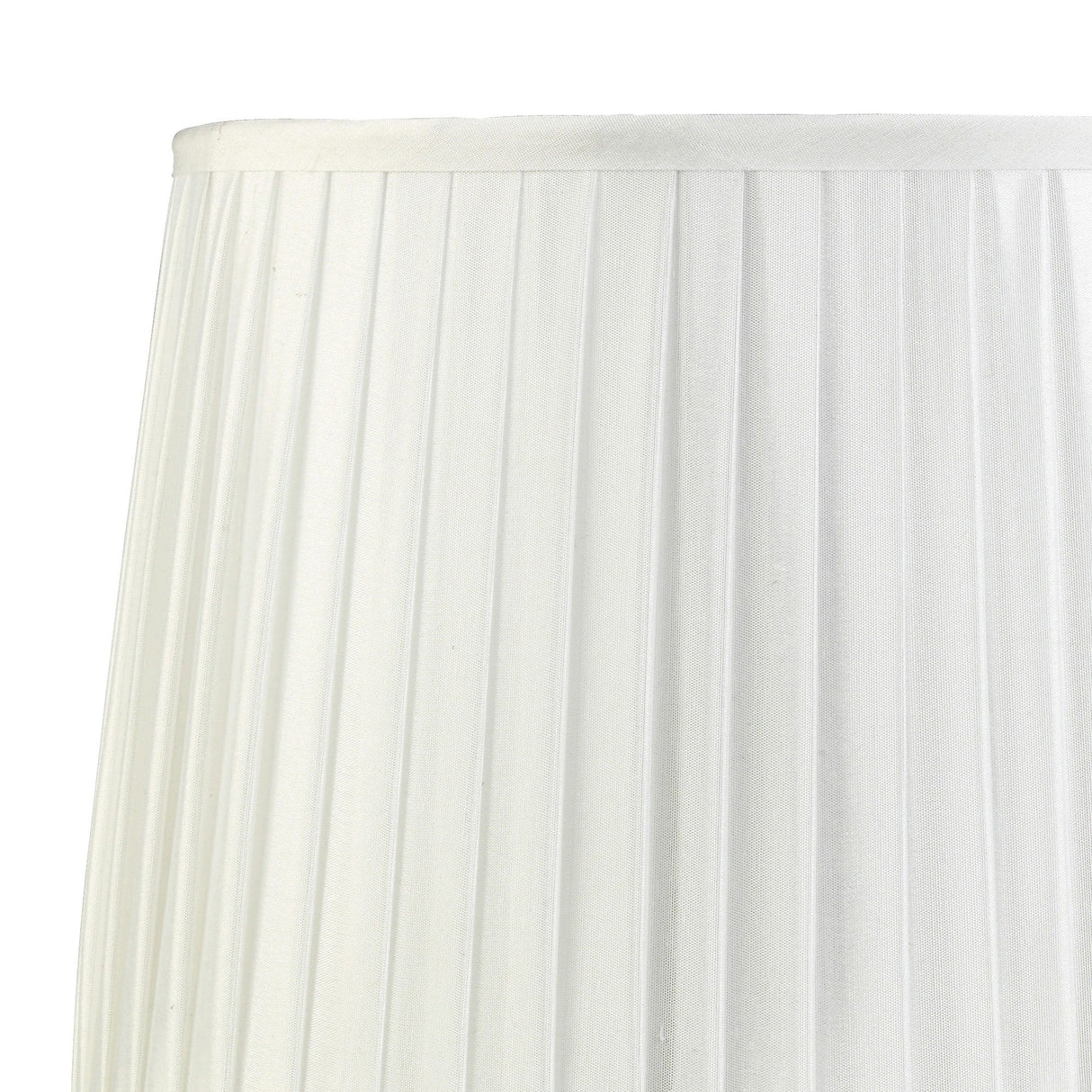 Stella Round Lampshade - White, 25/30cm x 22.5cm