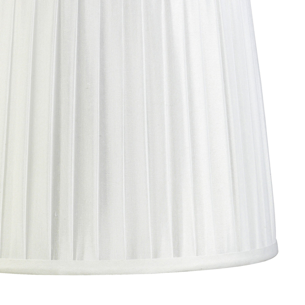 Stella Round Lampshade - White, 25/30cm x 22.5cm