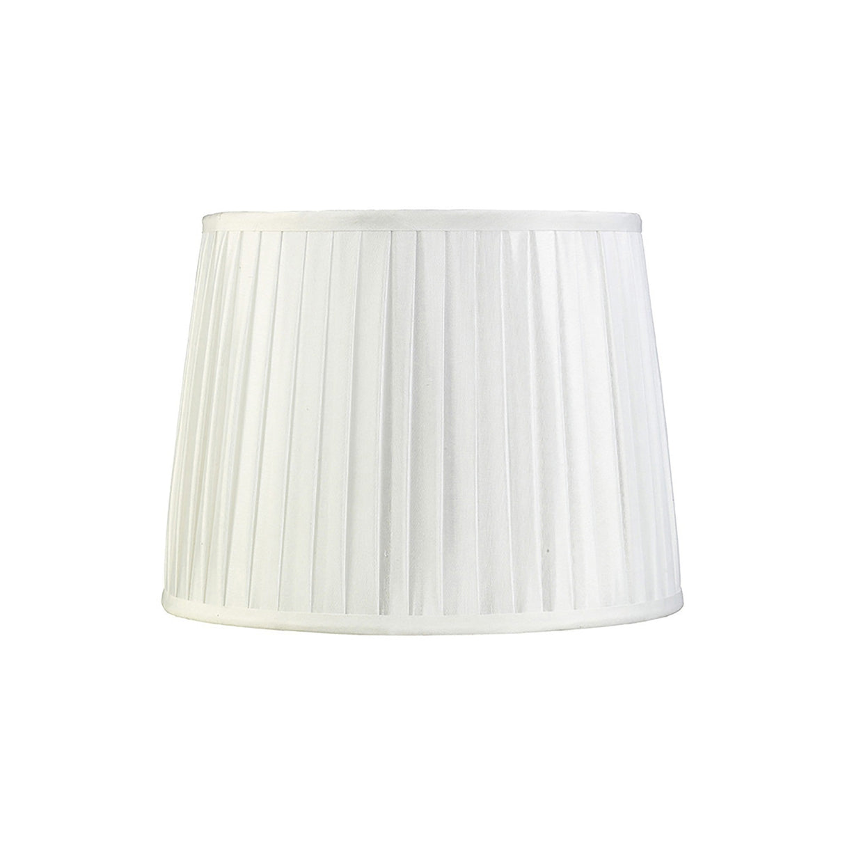 Stella Round Lampshade - White, 25/30cm x 22.5cm