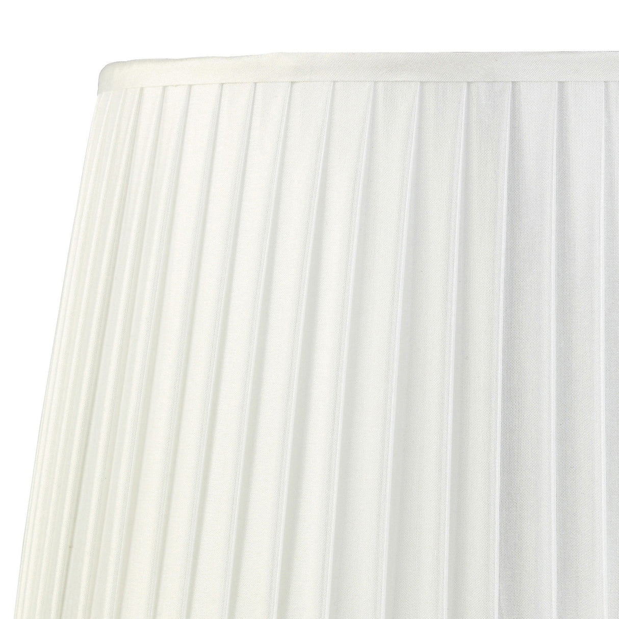 Stella Round Lampshade - White, 35/40cm x 26.3cm