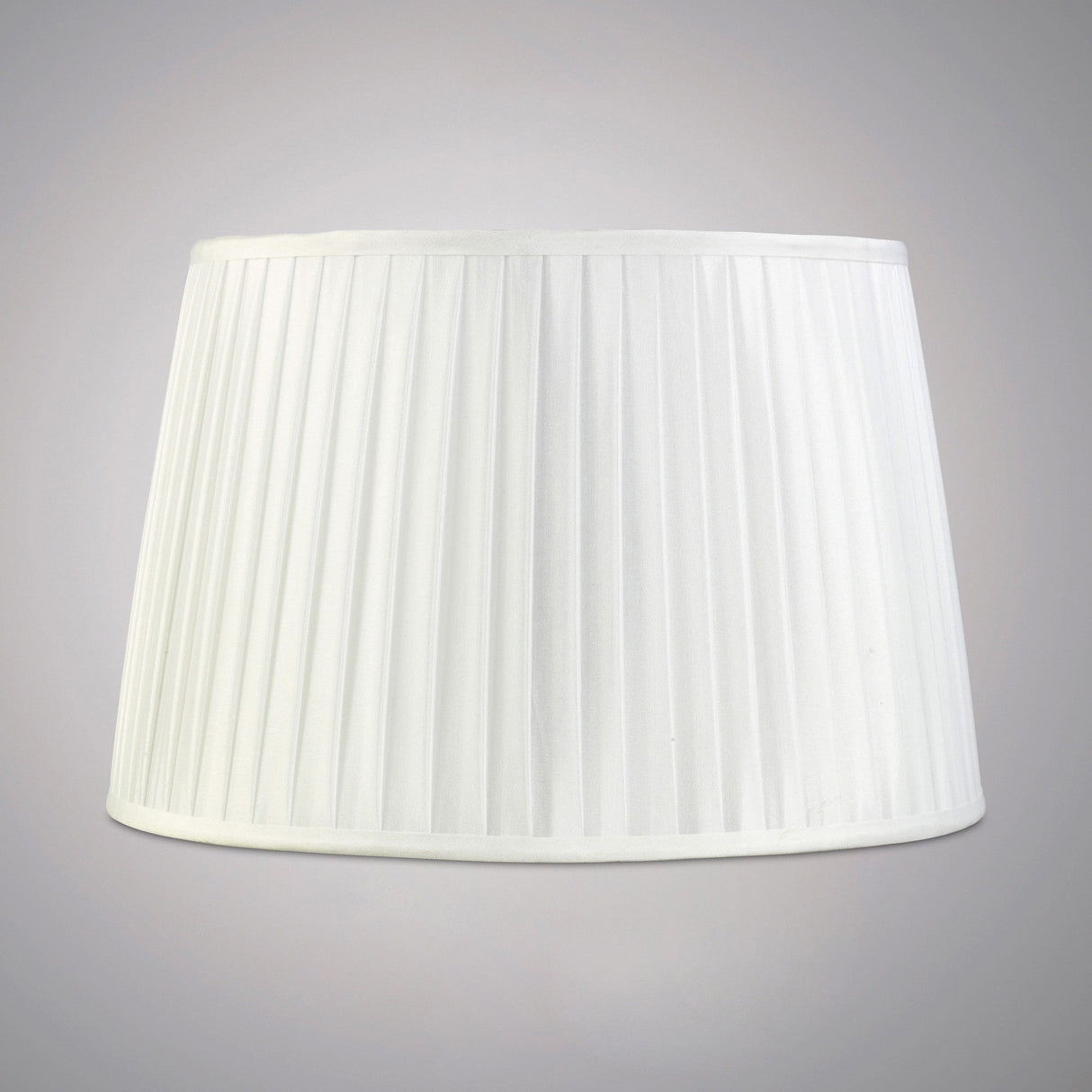 Stella Round Lampshade - White, 35/40cm x 26.3cm