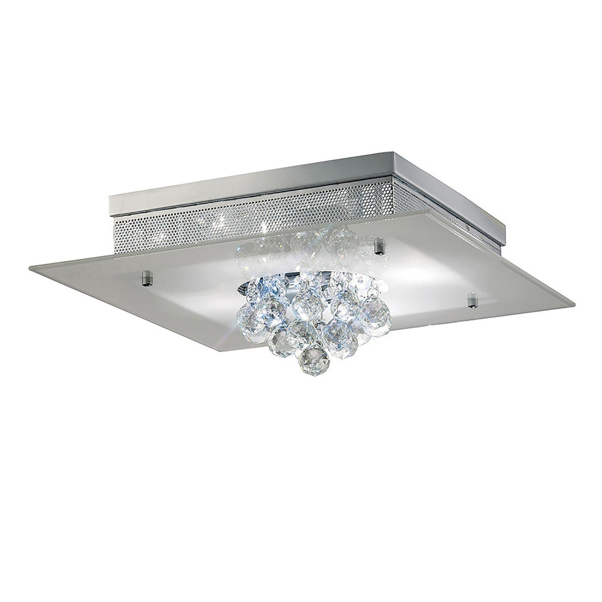 Tabitha 4 Light Flush Ceiling Light – Polished Chrome