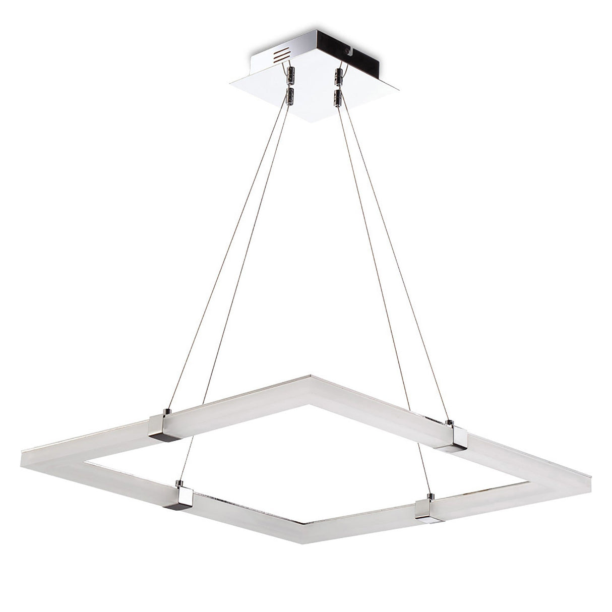 Tacca Square LED Suspension Light - Polished Chrome