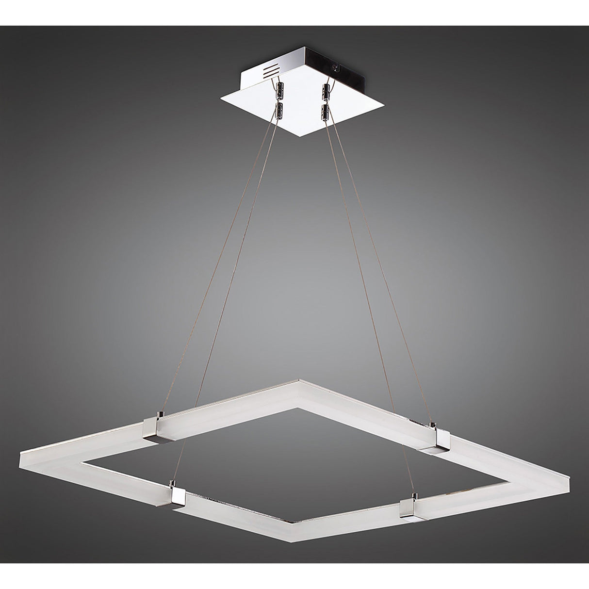 Tacca Square LED Suspension Light - Polished Chrome