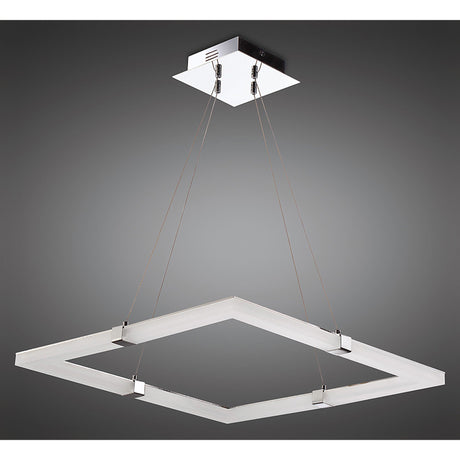 Tacca Square LED Suspension Light - Polished Chrome