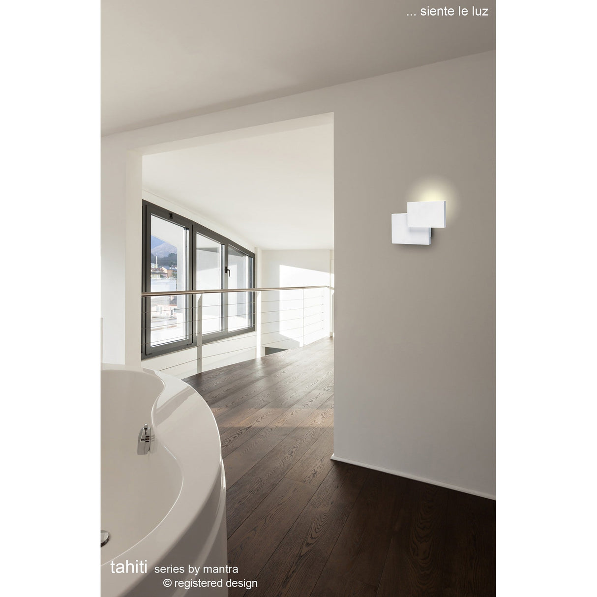 Tahiti Squares LED Wall Light 5W 3000K - Matt White