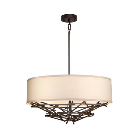 Taiko 4 Light Pendant - Olde Bronze