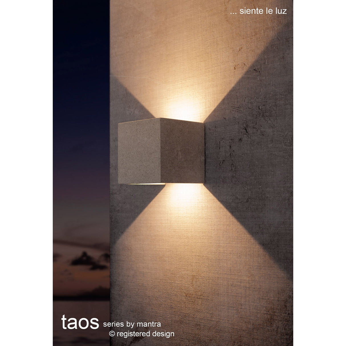 Taos LED Bathroom Wall Light 12W 3000K - White