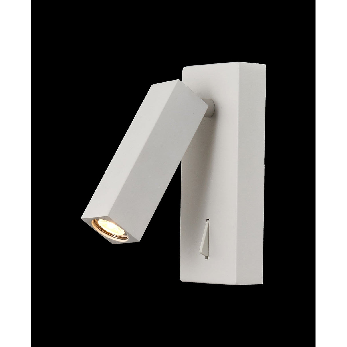 Tarifa Adjustable LED Wall/Reading Light With Switch - White