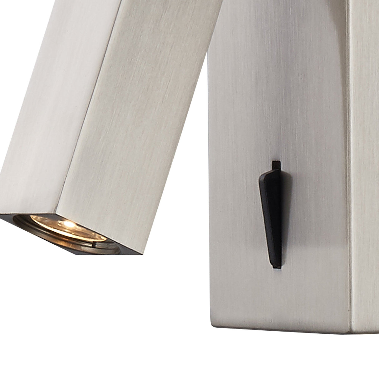 Tarifa Switched LED Wall/Reading Light With Switch - Satin Nickel