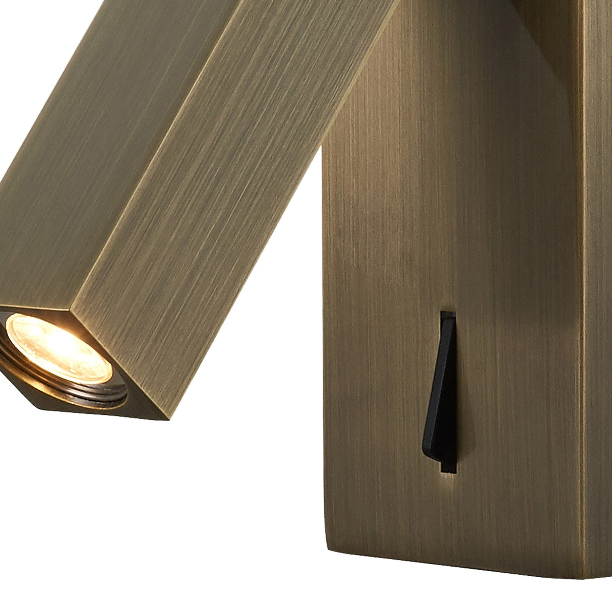 Tarifa Adjustable LED Wall/Reading Light With Switch - Brass