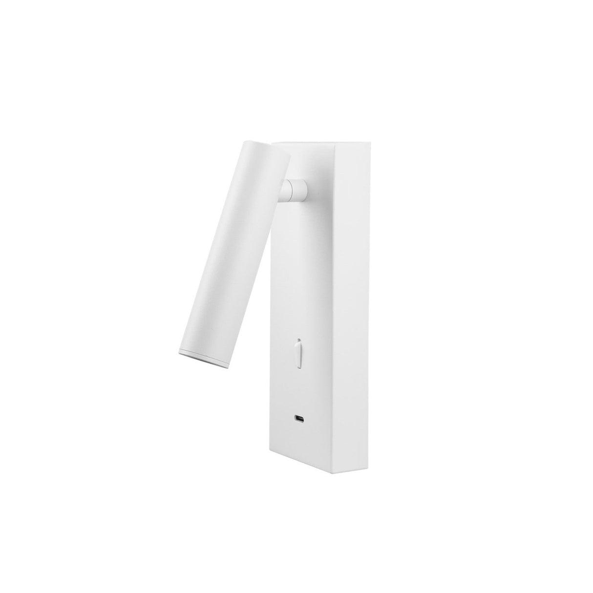 Tarifa II Adjustable LED Wall/Reading Light With USB-C & Switch - White