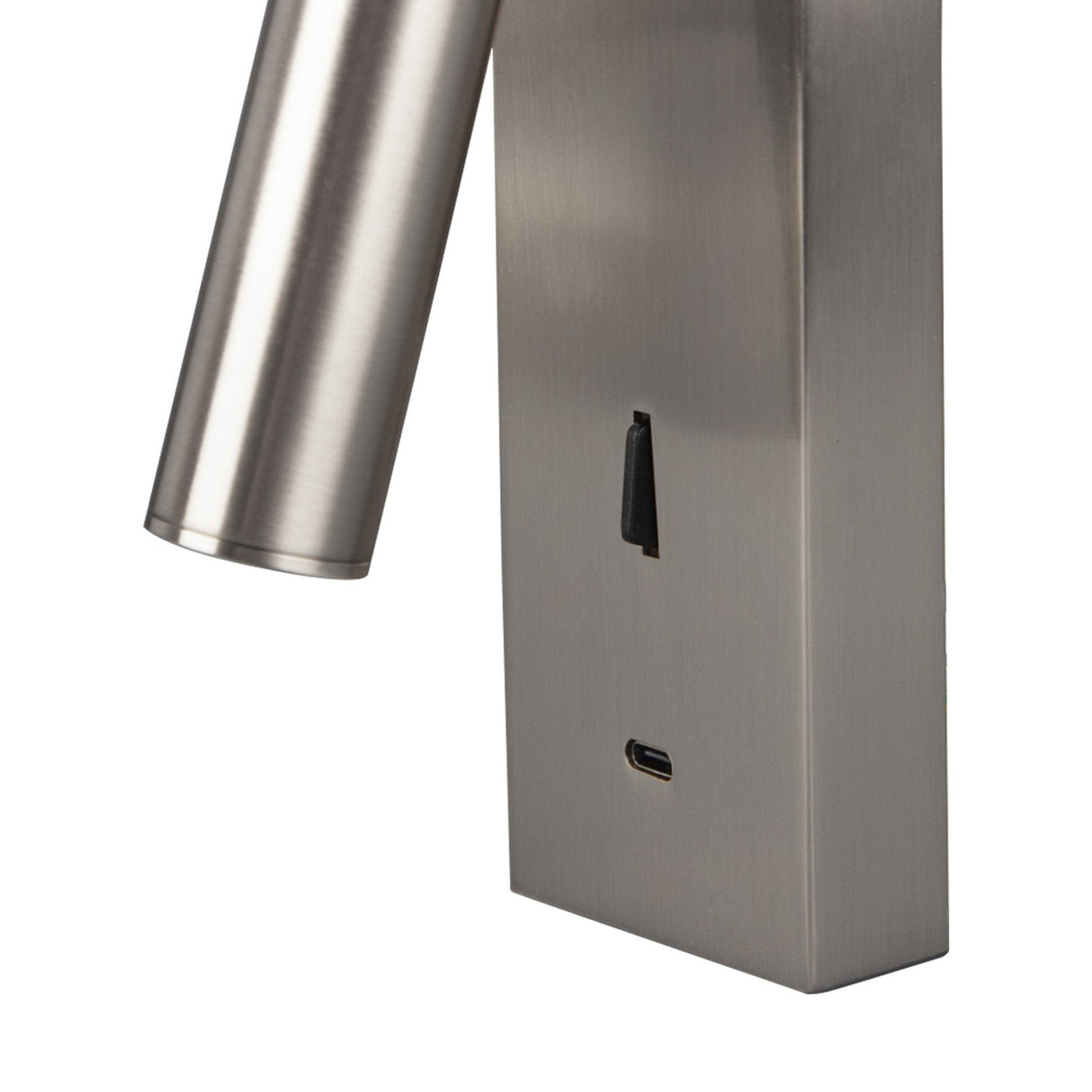 Tarifa III Adjustable LED Wall/Reading Light With USB-C & Switch - Nickel