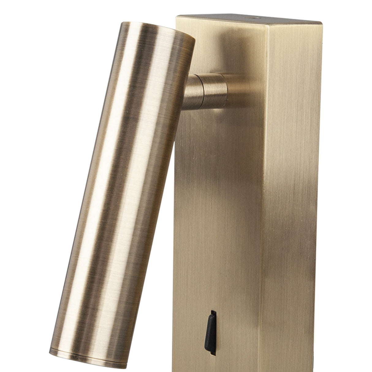 Tarifa III Adjustable LED Wall/Reading Light With USB-C & Switch - Brass