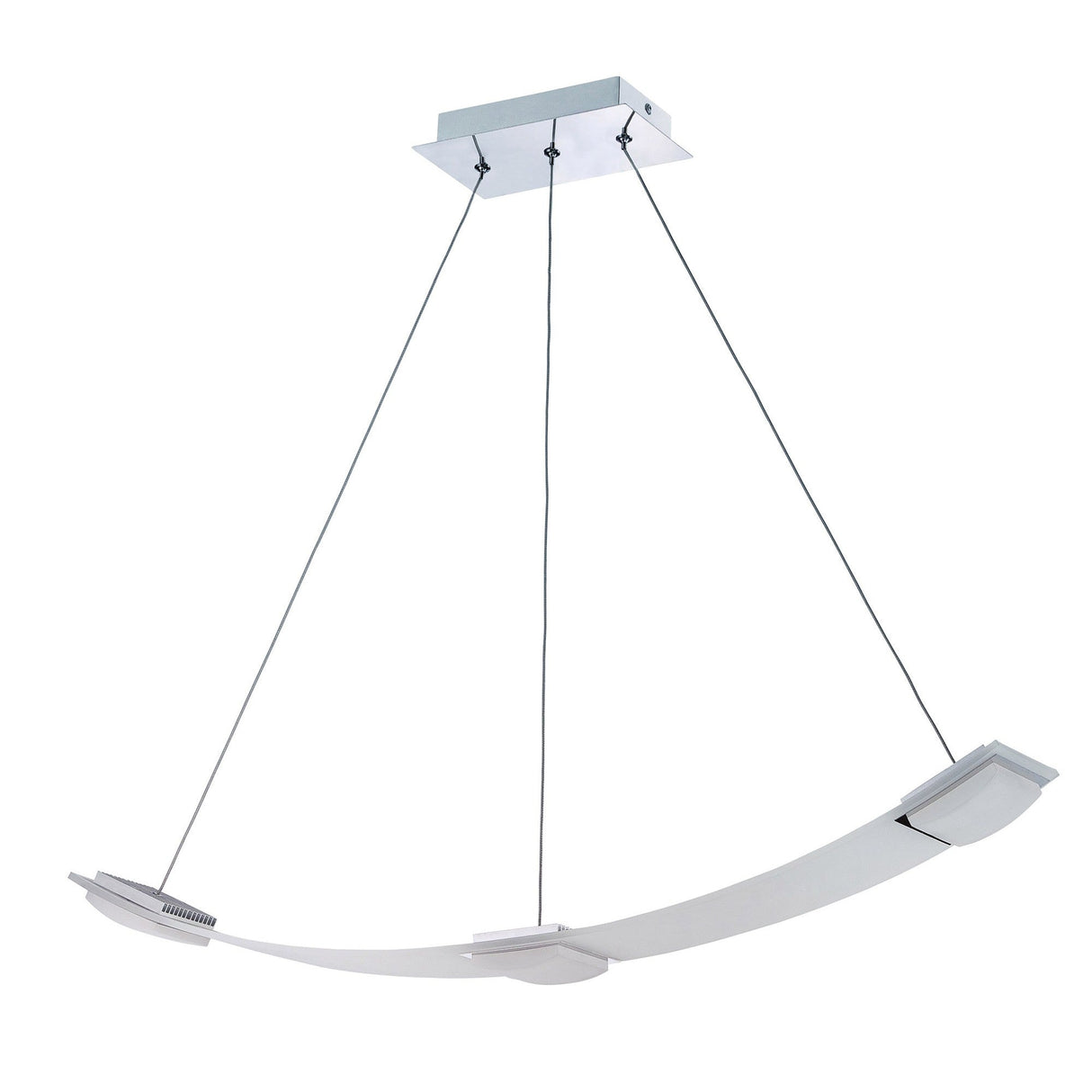 Thea LED Linear Suspension Light - Satin Chrome