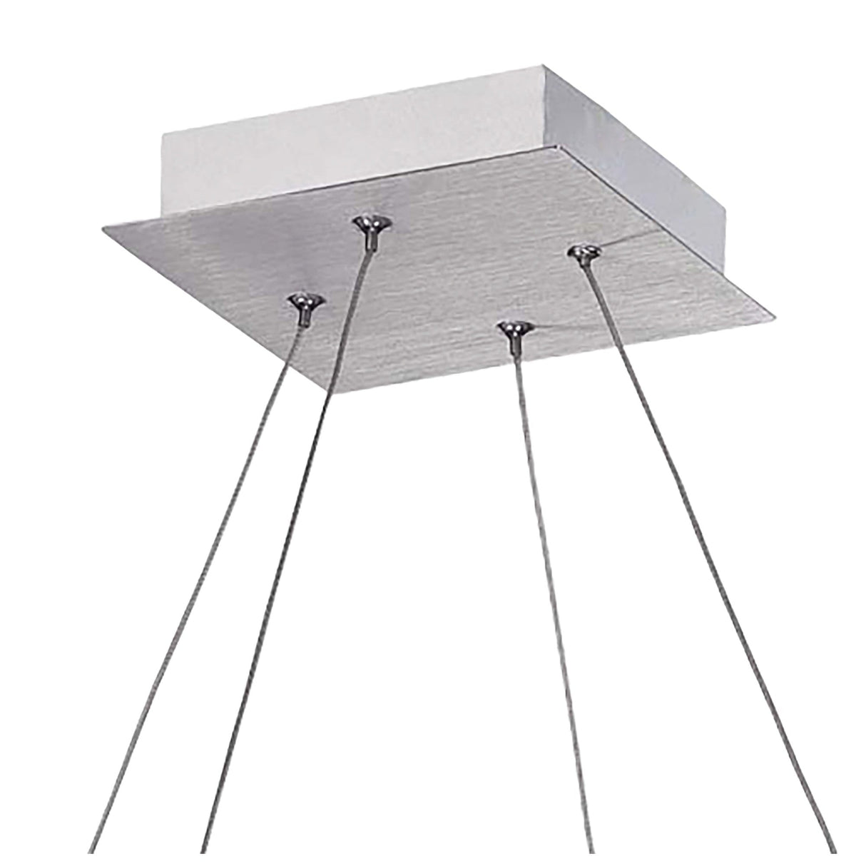 Thea Square LED Suspension Light - Satin Chrome