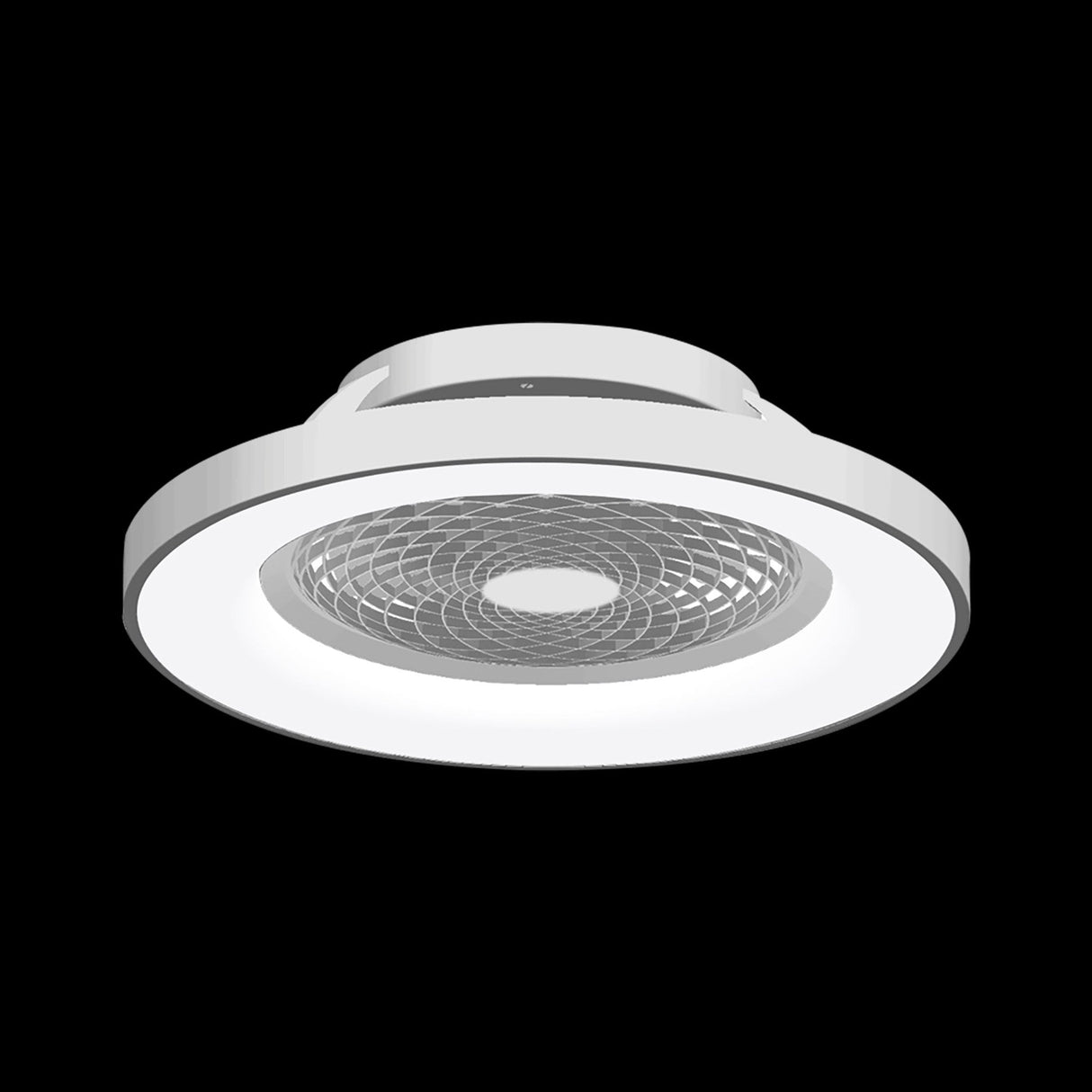 Tibet CCT Dimmable LED Ceiling Retractable Fan Light With Remote & Voice Control - Silver
