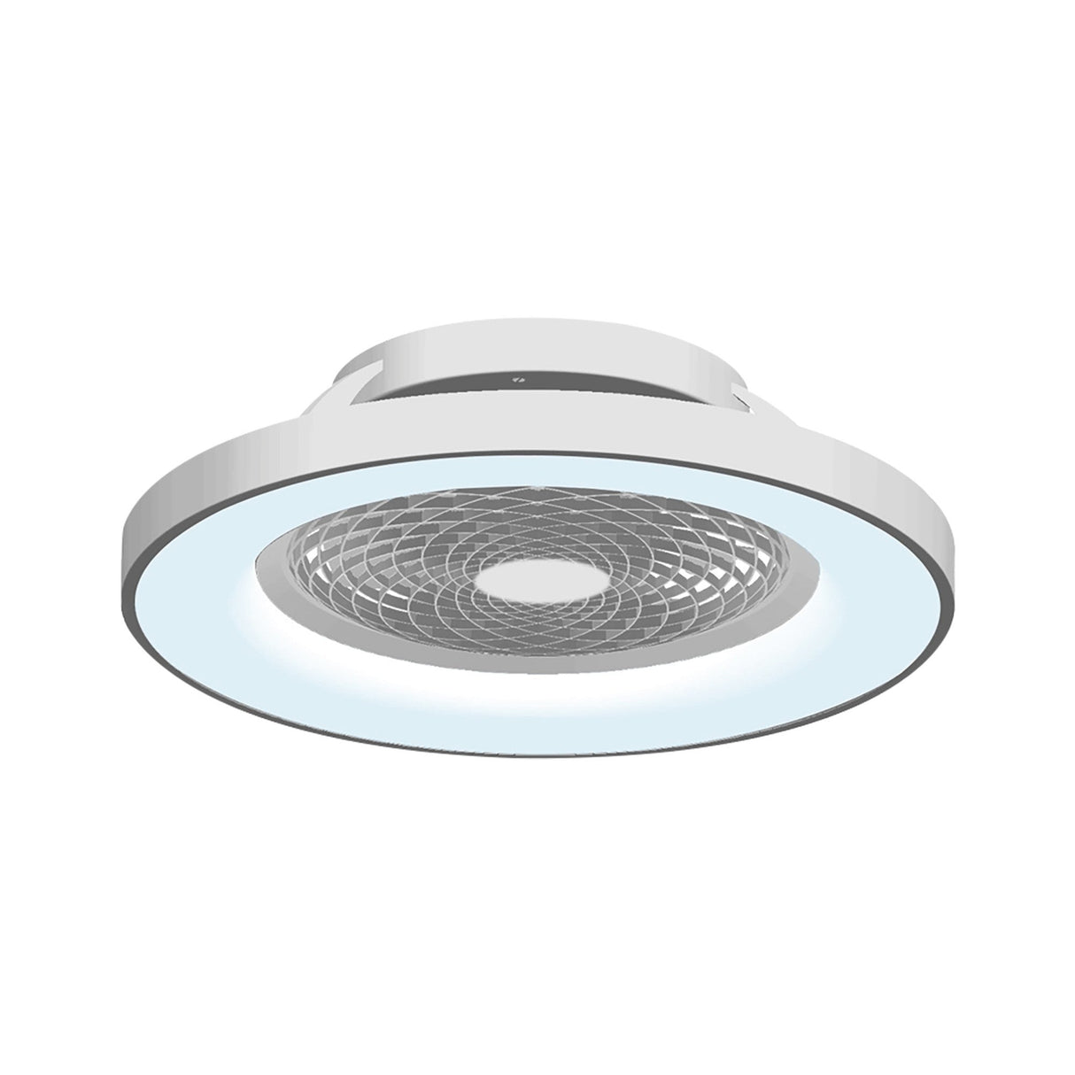Tibet CCT Dimmable LED Ceiling Retractable Fan Light With Remote & Voice Control - Silver