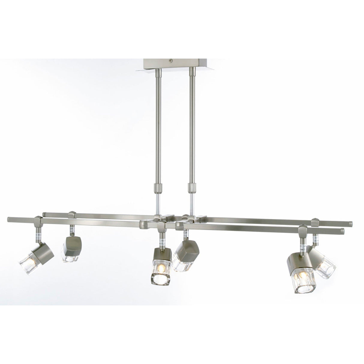 Ticino 80cm Telescopic 6 Light Suspension Light - Chrome