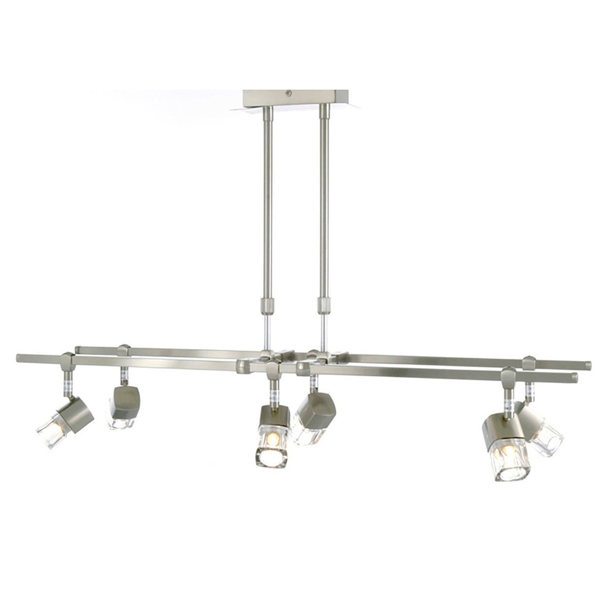 Ticino 80cm Telescopic 6 Light Suspension Light - Chrome