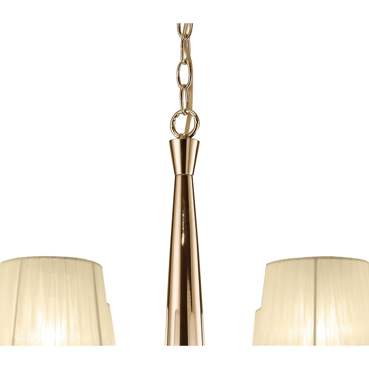 Tiffany 2 Tier 24 Light Crystal Chandelier - Gold With Cream Shades