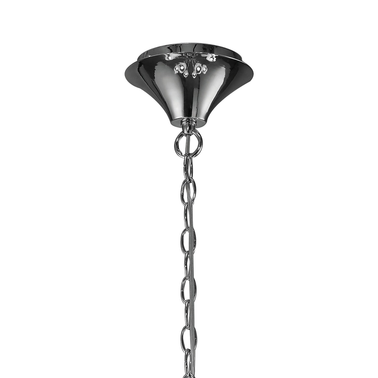 Tiffany 2 Tier 24 Light Crystal Chandelier - Chrome With White Shades